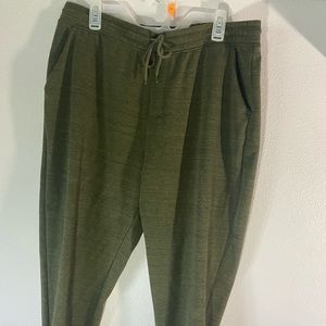 Mens Athletic Works Sweatpants XL Green